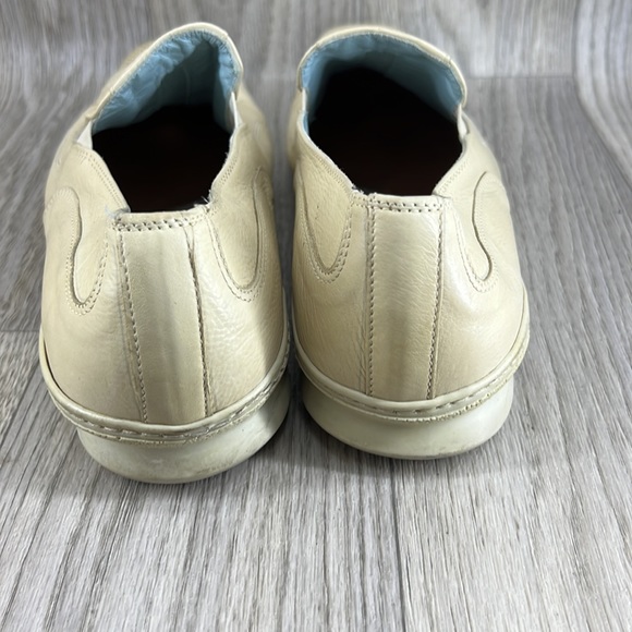 ERNESTO DOLLANI 6133 BEIGE LEATHER SLIP ON LOAFERS - Picture 3 of 15